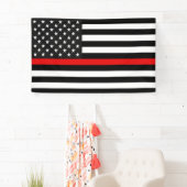 Léger drapeau de la ligne rouge de la bannière USA (En situation)