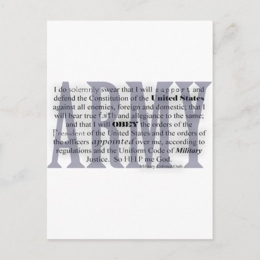 leger eed briefkaart (Voorkant)