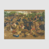 Leger, eerste kerstmis schilderij tissuepapier (Voorkant)