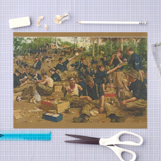 Leger, eerste kerstmis schilderij tissuepapier (Craft)