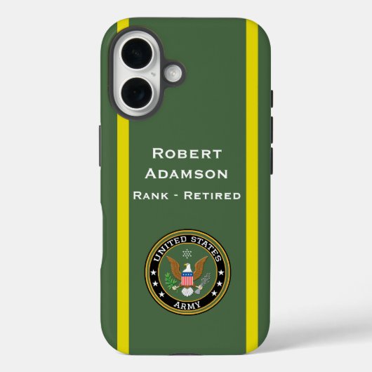 Leger embleem en kleuren personaliseren Case-Mate iPhone case (Achterkant)