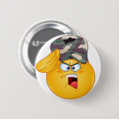 leger emoji ronde button 5,7 cm (Voorkant /achterkant)