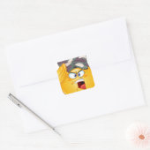 leger emoji vierkante sticker (Envelop)