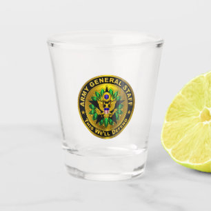 Leger-generaal dienstpaspoort shot glas