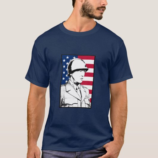 Leger-generaal - George Patton T-shirt (Voorkant)