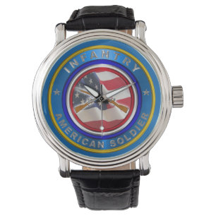 Leger Infanterie Veteraan Horloge