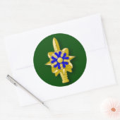 Leger Inlichtingendienst insignes Ronde Sticker (Envelop)