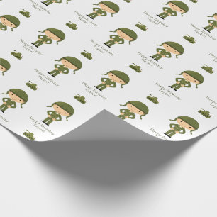 Leger inpakpapier - Soldier Gift Wrap