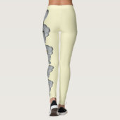 Léger Jaune État de l'Idaho Syringa Leggings de fl (Dos)