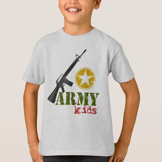 Leger Kinder T-Shirt (Voorkant)
