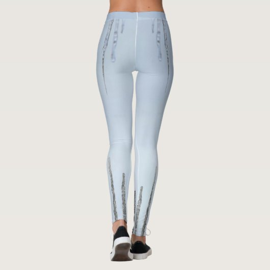 Léger Léger Bleu Léger Leggings (Dos)