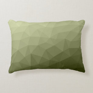 Leger lichtgroene verloop geometrisch mesh patroon accent kussen