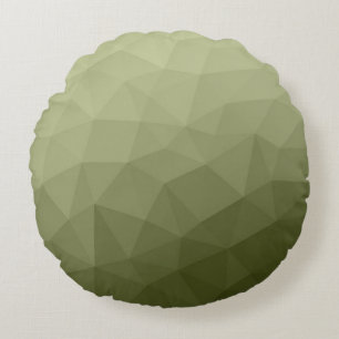 Leger lichtgroene verloop geometrisch mesh patroon rond kussen