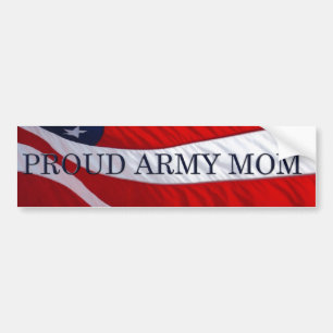 Leger Mam American Flag Bumpersticker