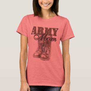 Leger Mam Combat Boots N Dog Tags 1 T-shirt