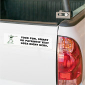 Leger Man met je zin Bumpersticker (Op Truck)