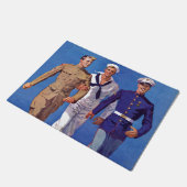 Leger, marine en mariniers deurmat (Schuin)