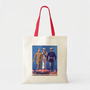Leger, marine en mariniers tote bag
