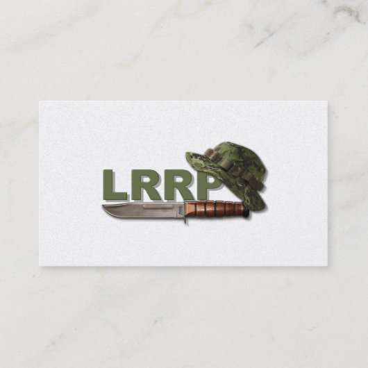 Leger marine luchtmacht mariniers rangers LRP over Visitekaartje (Achterkant)