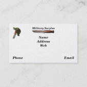 Leger marine luchtmacht mariniers rangers LRP over Visitekaartje (Voorkant)