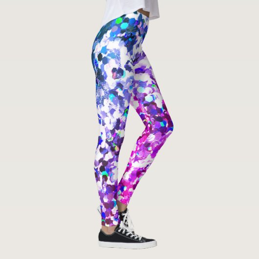 Léger mauve-mauve-maid Parties scintillant Legging (Droite)