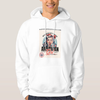 LEGER MEISJE PIN UP HOODIE
