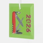 Leger mes, multi-tool ornament (Voorkant links)