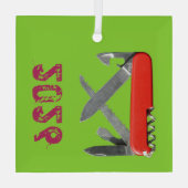Leger mes, multi-tool ornament (Achterkant)
