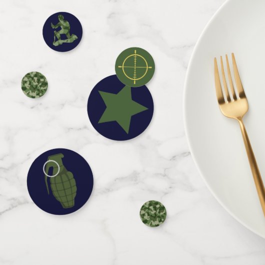 Leger Militair Verjaardagsfeest Confetti (Groep)