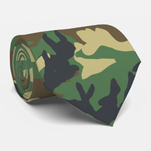 Leger Militaire Camo Camouflage Print Strijdkracht Stropdas