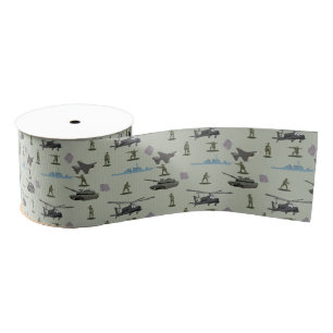 Leger Militaire Camouflage Groen Camo Verjaardag Grosgrain Lint