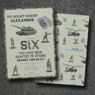 Leger Militaire Camouflage Groen Camo Verjaardag Kaart