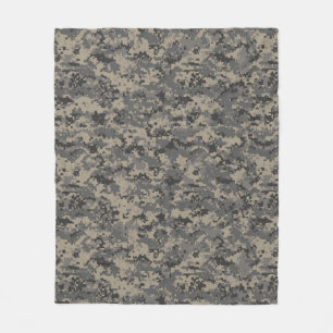 Leger militaire camouflage khaki groen fleece deken