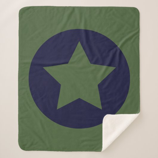 Leger Militaire Jongen Bedding Sherpa Deken (Voorkant)