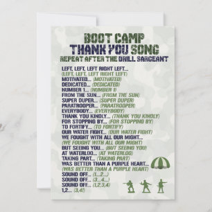 Leger Militaire Verjaardag Dank u Kaarten