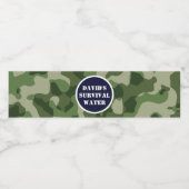 Leger Militaire Waterfles Labels Etiket (Enkel label)