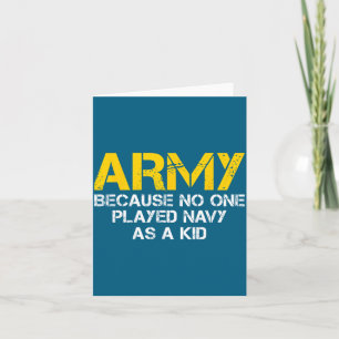 Leger Omdat Navy Als Kind Speelde Grappig Leger Vi Kaart