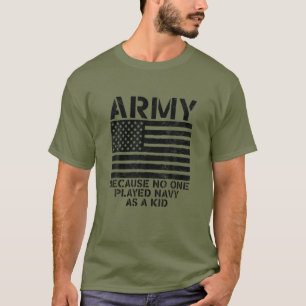 Leger omdat niemand mariniers als Kind funny vin h T-shirt