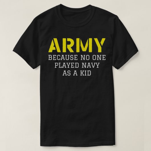 Leger omdat niemand ooit mariniers als Kind heeft  T-shirt (Design voorkant)