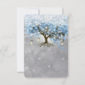 Léger pâle Dusty Bleu Coeur Leaf Forêt Rsvp (Dos)