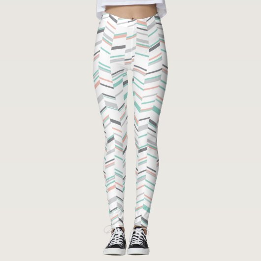 Léger Pastel Line Leggings pour femmes (Devant)