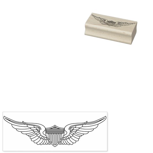 Leger Pilot Wings Crafting Rubber Stamp Rubberstempel (Gestempeld)