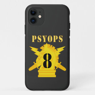 Leger - PSYOPS met takinsigne - 8e bataljon iPhone 11 Hoesje