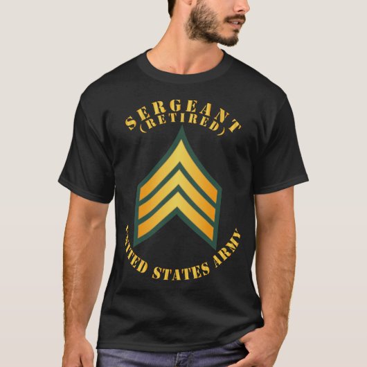 Leger - sergeant - SGT - in ruste T-shirt (Voorkant)