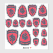 Leger SOCAFRICA Special Ops Veterans Contour Sticker (Vel)