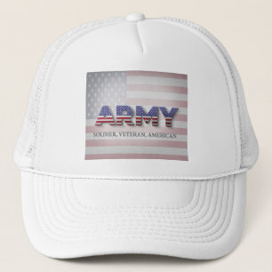 Leger “Soldaat, Veteraan, Amerikaan” Trucker Pet