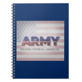 Leger "Soldaat, Veteraan, Amerikaans" Notitieboek (Voorkant)