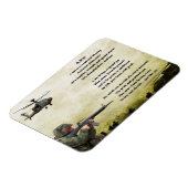 Leger Soldaat Zoon Gedicht Magnet Magneet (Linkerzijde)