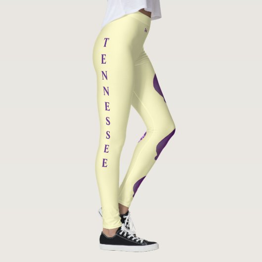 Léger Tennessee Iris State Flower Leggings (Droite)