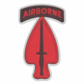 Leger USASOC Special Ops Veterans Contour Sticker (Voorkant)